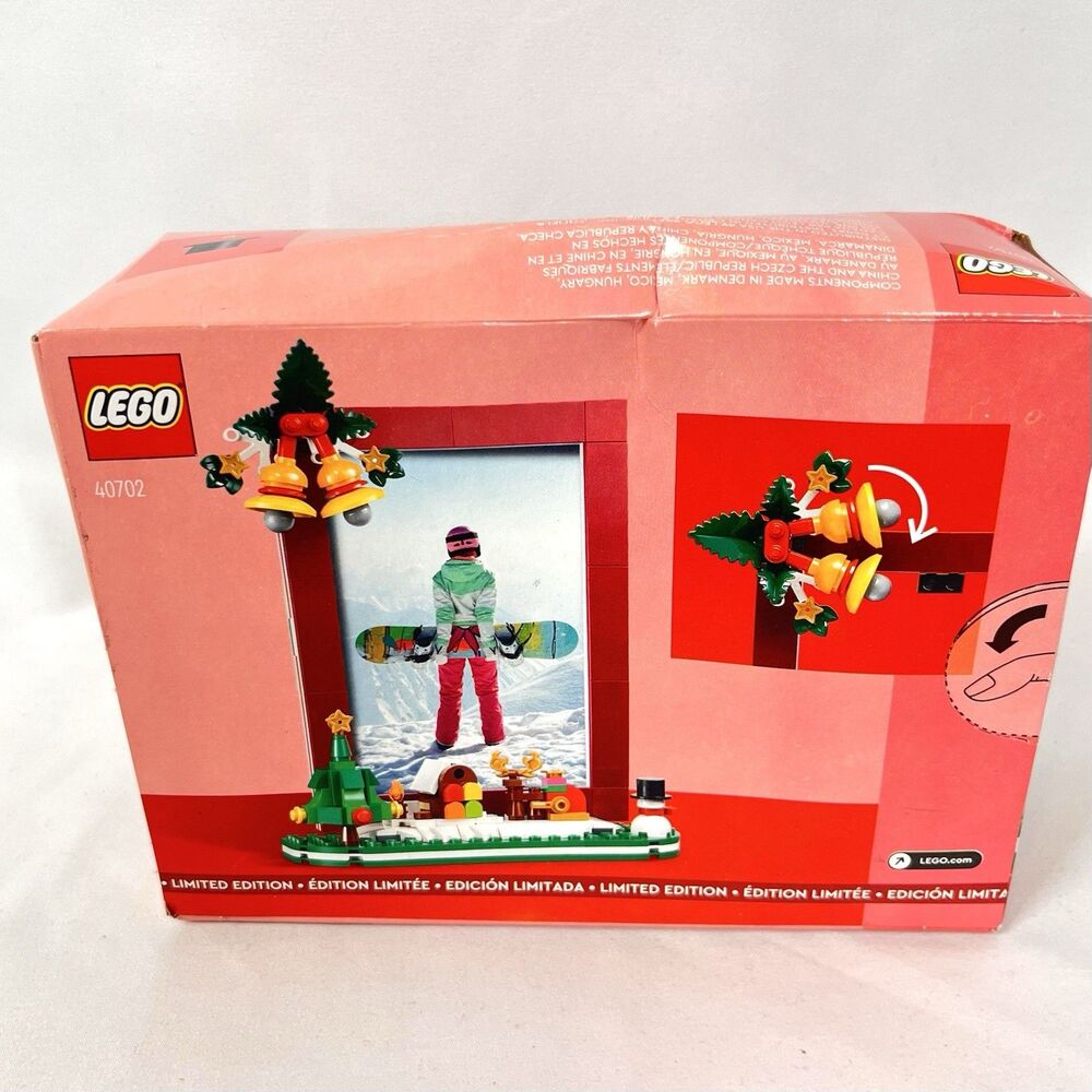 LEGO 40702 Christmas Picture Frame 209pcs Set Limited Edition New Box Wear - Picture 4 of 10